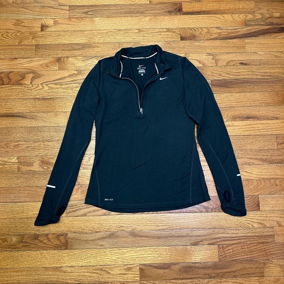 Nike Dri-FIT Element 1/2 Zip Long Sleeve Running Top - Picture 3 of 6